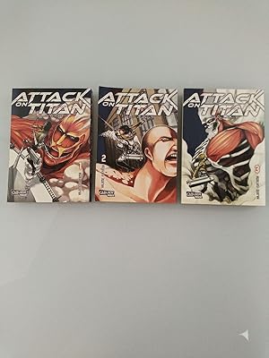 Konvolut 3 Comics: Attack on Titan 1; 2; 3 Atemberaubende Fantasy-Action im Kampf gegen grauenhaf...