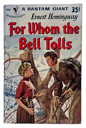 First Edition First Printing Pulp Edition of For Whom The Bell Tolls by Ernest Hemingway