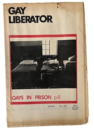Immagine del venditore per Gay Liberator "The first gay newspaper in Michigan" discuss transgender identity, Gays in Prison.-1973 venduto da Max Rambod Inc