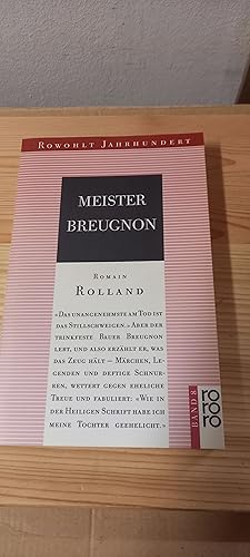 Bild des Verkufers fr Rowohlt Jahrhundert Reihe, Band 8: Meister Breugnon, Roman zum Verkauf von Versandantiquariat Schfer