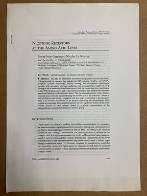 Nicotinic Receptors at the Amino Acid Level. Offprint, Annual Review of Pharmacology and Toxicology.