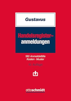 Imagen del vendedor de Handelsregister-Anmeldungen: 180 Anmeldeflle ? Kosten ? Muster a la venta por Studibuch