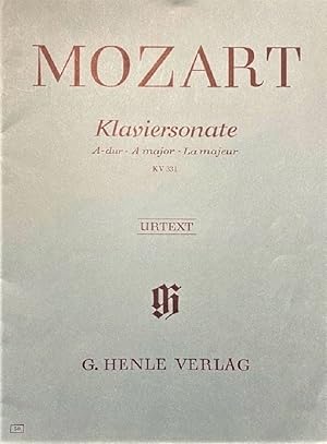 Seller image for Klaviersonate A-dur, Urtext, KV 331 = Piano Sonata in A major, K.331 for sale by Alplaus Books