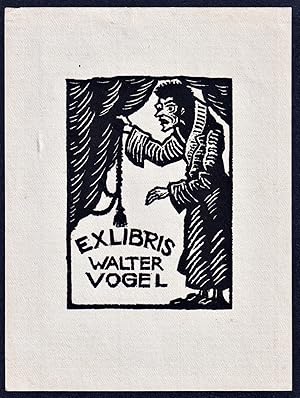 Bild des Verkufers fr "Ex Libris Walter Vogel" - Exlibris ex-libris Ex Libris bookplate zum Verkauf von Antiquariat Steffen Vlkel GmbH