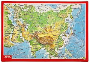 Bild des Verkufers fr Reliefpostkarte Asien zum Verkauf von moluna
