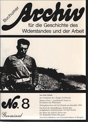 Seller image for Bochumer Archiv fr die Geschichte des Widerstands und der Arbeit; Nr. 8 for sale by Schrmann und Kiewning GbR