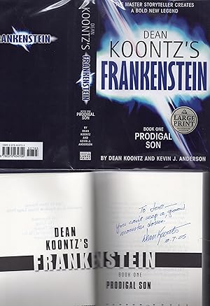 Imagen del vendedor de Dean Koontz's Frankenstein Book One: Prodigal Son - ONLY TRADE HARDCOVER (VERY VERY RARE) 1ST PRINTING W/DUST JACKET & SIGNED BY DEAN KOONTZ a la venta por Far North Collectible Books