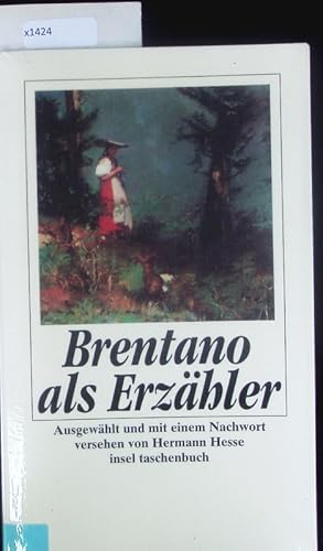 Bild des Verkufers fr Clemens Brentano als Erzhler. zum Verkauf von Antiquariat Bookfarm