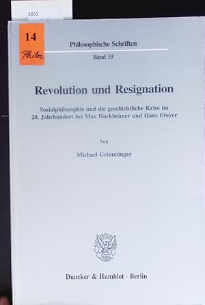 Seller image for Revolution und Resignation. for sale by Antiquariat Bookfarm