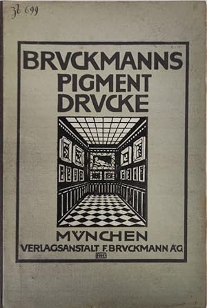 Image du vendeur pour Gesamt-Verzeichnis von Bruckmanns Pigmentdrucken nach Werken der klassischen Malerei sowiue der Bruckmannschen Reproduktionen von Handzeichnungen der Meister. Alphabetisch nach den Meistern geordnet. Mit 8 Mezzotintogravren. mis en vente par Antiquariat Bookfarm