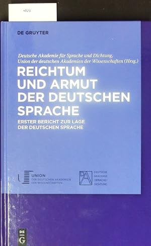 Bild des Verkufers fr Reichtum und Armut der deutschen Sprache. zum Verkauf von Antiquariat Bookfarm