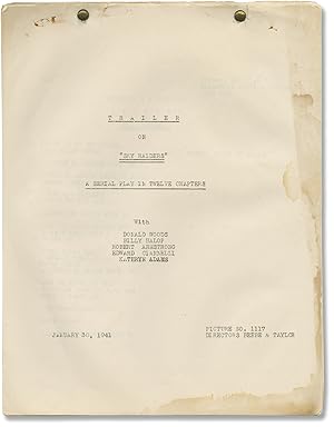 Sky Raiders (Original post-production screenplay for the 1941 film trailer)