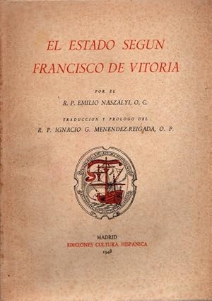 Seller image for El estado segn Francisco de Vitoria . for sale by Librera Astarloa