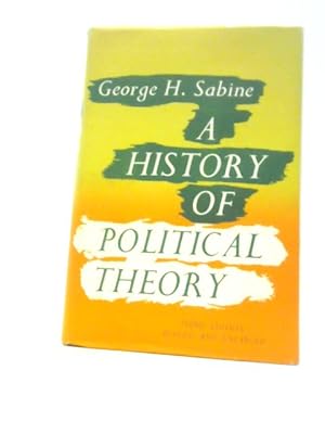 Imagen del vendedor de A History of Political Theory a la venta por World of Rare Books