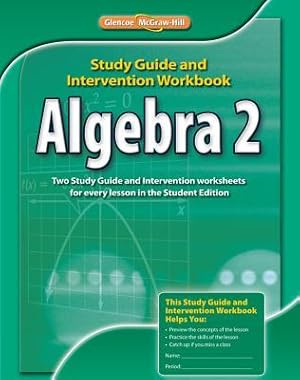 Bild des Verkufers fr Algebra 2, Study Guide & Intervention Workbook zum Verkauf von moluna