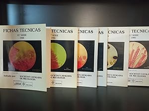 Imagen del vendedor de SOCIETAT CATALANA DE MICOLOGIA FICHAS TECNICAS I, II, III, IV, V Y VI SERIE ( 6 VOL) (CATALN). a la venta por Librera Smile Books