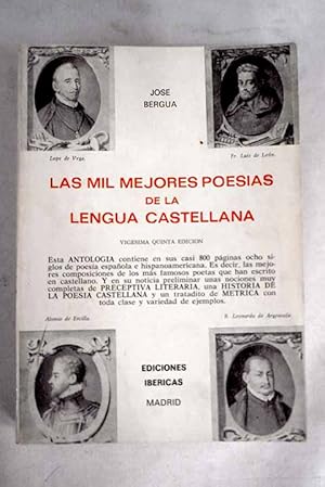 Imagen del vendedor de Las mil mejores poesas de la lengua castellana a la venta por Alcan Libros