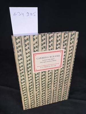 Seller image for Carmina Burana: Lateinisch und deutsch. Insel-Bcherei Nr. 626. 11. - 17. Tausend. for sale by ANTIQUARIAT Franke BRUDDENBOOKS