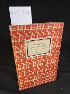 Image du vendeur pour Friedrich dem Groen: Mit 12 Holzschnitten von Adolph Menzel. Insel-Bcherei Nr. 159 [1 C]. 81. - 100. Tausend. mis en vente par ANTIQUARIAT Franke BRUDDENBOOKS