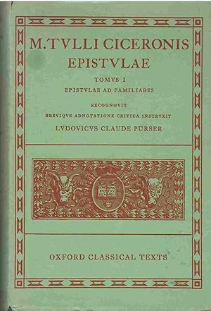 Seller image for Epistulae Tomos 1. Epistulae ad familiares. for sale by Librera Reciclaje