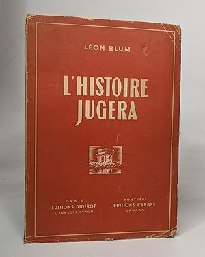 Imagen del vendedor de L'histoire jugera a la venta por crealivres