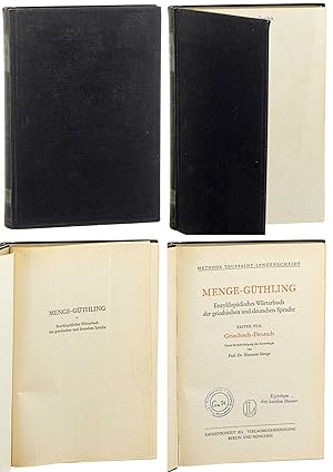 Bild des Verkufers fr Enzyklopdisches Wrterbuch der griechischen und deutschen Sprache. Teil 1: Griechisch-Deutsch. U. Bercks. d. Etymologie von Hermann Menge. 18. Aufl. zum Verkauf von Antiquariat Lehmann-Dronke