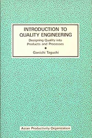 Seller image for An Introduction to Quality Engineering for sale by WeBuyBooks