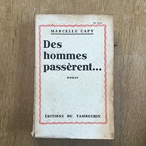 Seller image for Des hommes passrent. for sale by Les bouquins d'Alain