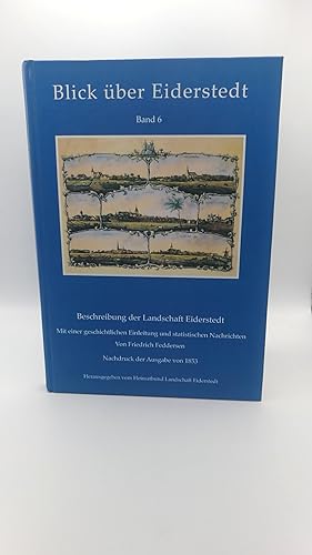 Bild des Verkufers fr Beschreibung der Landschaft Eiderstedt Blick ber Eiderstedt - Band 6. zum Verkauf von Antiquariat Bcherwurm