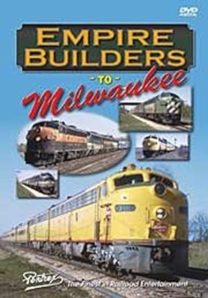 Imagen del vendedor de Empire Builders to Milwaukee, Amtrak takes over famous name trains. Its a rainbow of color with engines and cars from many railroads, like Great Northern, Milwaukee Road and Chicago Northwestern a la venta por Friends of Johnson County Library