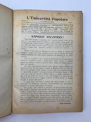 L'Universita' popolare, anno IX, 1909 (Annata completa)