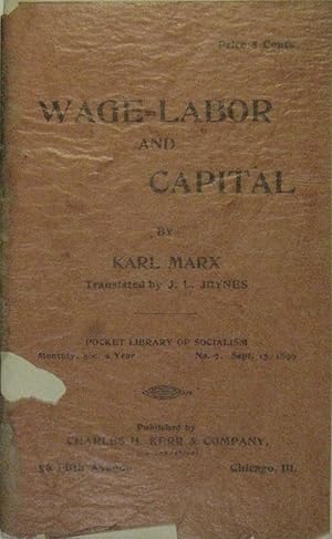 Image du vendeur pour Wage-labor and capital. mis en vente par Rotes Antiquariat