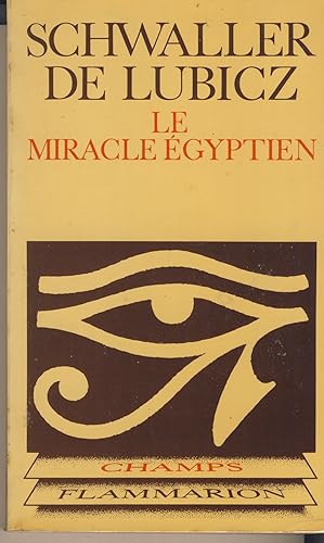 Seller image for Le miracle gyptien for sale by Librairie Marco Polo