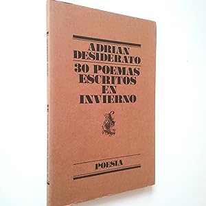 Image du vendeur pour Treinta poemas escritos en invierno mis en vente par MAUTALOS LIBRERA