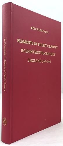 Elements of Pulpit Oratory in Eighteenth-Century England (1660 - 1800).