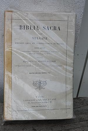 Imagen del vendedor de biblia sagra iuxta vulgatae exemplaria et correctoria romana editio decima perpolita NUOVISSIMO a la venta por STUDIO PRESTIFILIPPO NUNZINA MARIA PIA