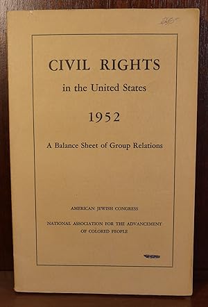 Image du vendeur pour Civil Rights in The United States mis en vente par Ernestoic Books