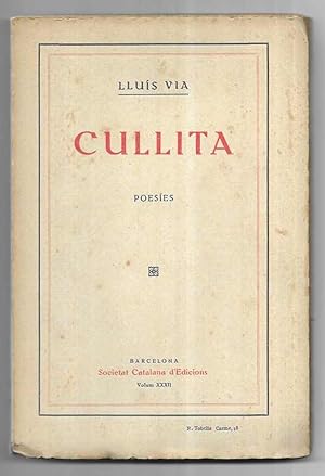 Cullita Poesíes Societat Catalana d'Edicións Volum XXXII