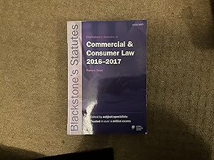 Seller image for Blackstones statutes Commercial & consumer law 2016-2017 for sale by Power Peters Antiquities