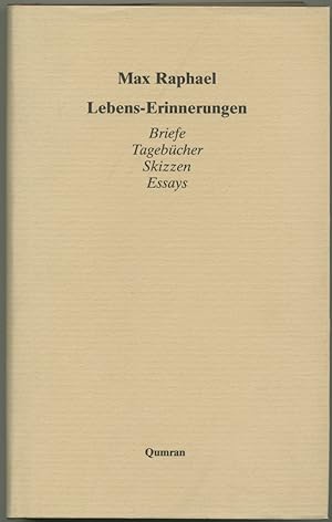 Seller image for Lebens-Erinnerungen. Briefe, Tagebcher, Skizzen, Essays. Herausgegeben von Hans-Jrgen Heinrichs. for sale by Schsisches Auktionshaus & Antiquariat