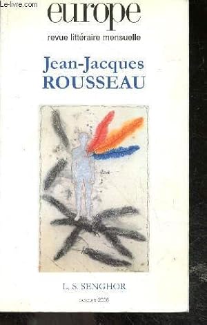 Bild des Verkufers fr Europe revue litteraire mensuelle - N930 octobre 2006 - Jean Jacques Rousseau - Leopold Sedar Senghor zum Verkauf von Le-Livre