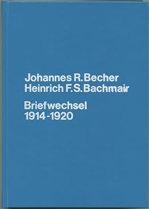 Bild des Verkufers fr Briefwechsel 1914-1920. Briefe und Dokumente zur Verlagsgeschichte des Expressionismus. Herausgegeben von Maria Khn-Ludewig. zum Verkauf von Schsisches Auktionshaus & Antiquariat