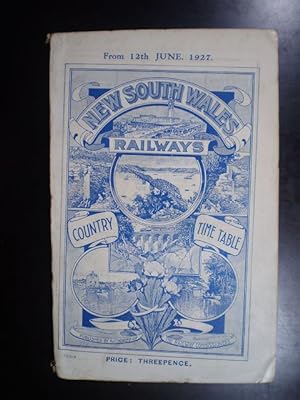 Time Table of the New South Wales Railways. Country Section