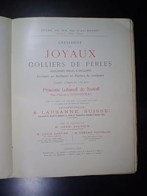 Catalogue des joyaux, colliers de perles, joailleries, perles & brillants, Rivières en brillants ...