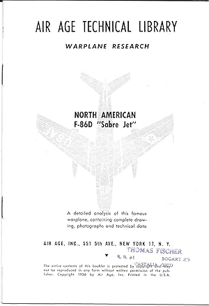 AIR AGE TECHNICAL LIBRARY, WARPLANE RESEARCH. NORTH AMERICAN F-86D "Sabre Jet."