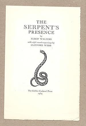 Imagen del vendedor de The Serpent?s Presence [Prospectus] a la venta por The Bookshop at Beech Cottage