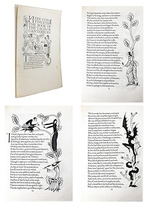 SPECIMEN PAGES FROM CHAUCER'S THE CANTERBURY TALES