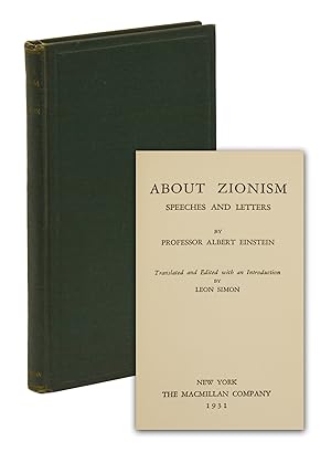 About Zionism: Speeches and Letters