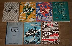 7 Hefte: Arbeitsblätter (erdkundliche) Arbeitshefte Arbeitsmittel für Erdkunde - Südamerika, Nord...