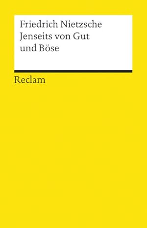 Bild des Verkufers fr Jenseits von Gut und Bse Vorspiel einer Philosophie der Zukunft zum Verkauf von antiquariat rotschildt, Per Jendryschik